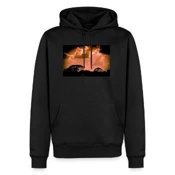 Ich bin niemand... Apokalypse - Männer Premium Bio Hoodie - Schwarz - Vorne - Nico (187cm)