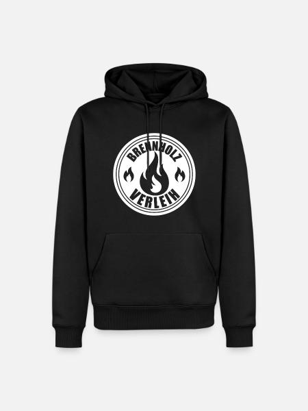 Brennholz Verleih - Männer Premium Bio Hoodie - Schwarz