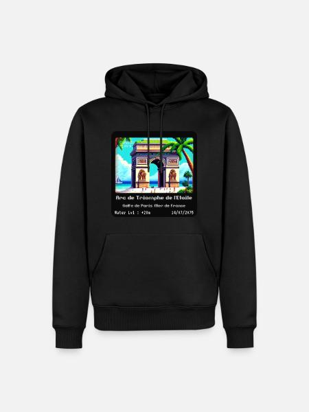 Arc de Triomphe de l'Étoile - Men’s Premium Organic Hoodie - black