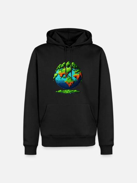 Traumerde - Männer Premium Bio Hoodie - Schwarz