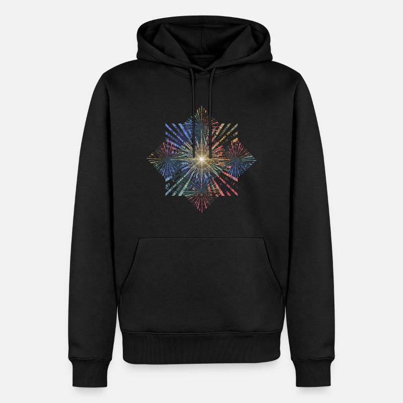 Conception universelle des yeux - Sweat à capuche Premium bio Homme - noir