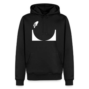 Skater Skate Skateboard Sk8 Halfpipe - Männer Premium Bio Hoodie - Schwarz - Vorne - Nico (187cm)