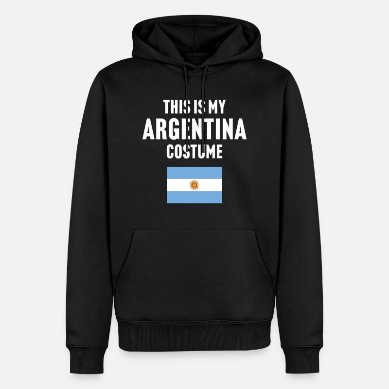 C’est mon costume d’Argentine - Sweat à capuche Premium bio Homme - noir