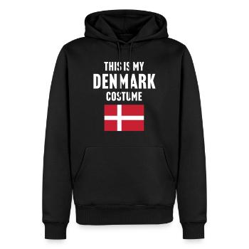 C’est mon costume du Danemark - Sweat à capuche Premium bio Homme - noir - Devant - Nico (187cm)