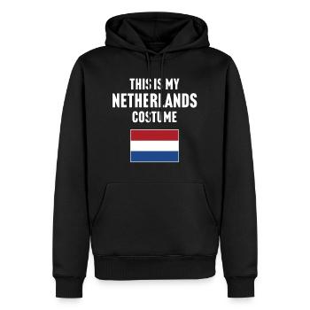Ce costume de mes Pays-Bas - Sweat à capuche Premium bio Homme - noir - Devant - Nico (187cm)