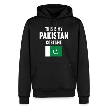 C’est mon costume pakistanais - Sweat à capuche Premium bio Homme - noir - Devant - Nico (187cm)