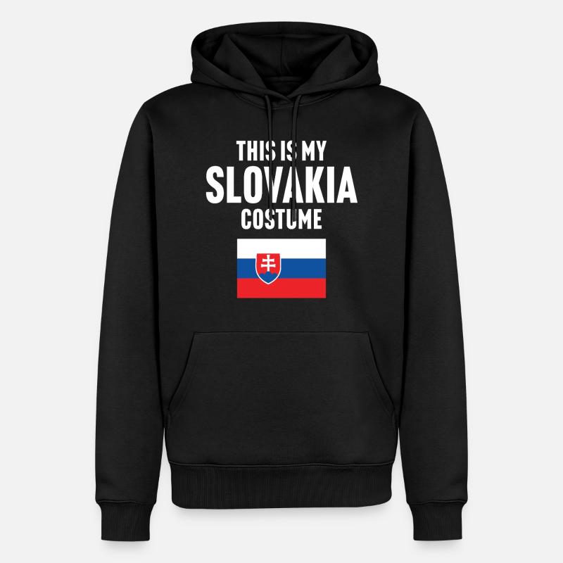 C’est mon costume de Slovaquie - Sweat à capuche Premium bio Homme - noir