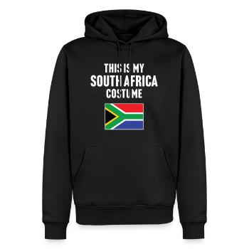 C’est mon costume d’Afrique du Sud - Sweat à capuche Premium bio Homme - noir - Devant - Nico (187cm)
