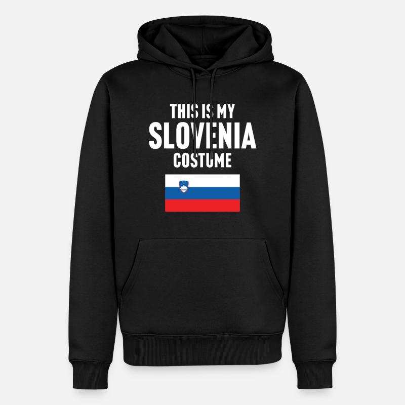 C’est mon costume de Slovénie - Sweat à capuche Premium bio Homme - noir
