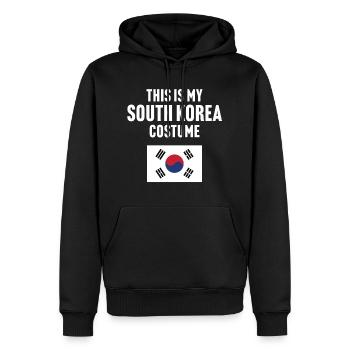 C’est mon costume de Corée du Sud - Sweat à capuche Premium bio Homme - noir - Devant - Nico (187cm)