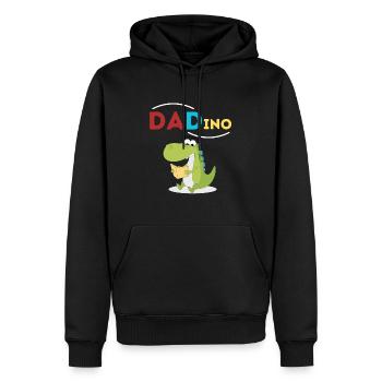 DADino - Männer Premium Bio Hoodie - Schwarz - Vorne - Nico (187cm)