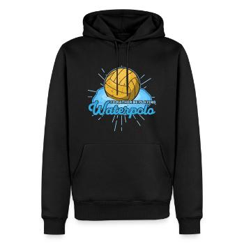 Wassersport Wasserball Wasserballer Team Sportart - Männer Premium Bio Hoodie - Schwarz - Vorne - Nico (187cm)