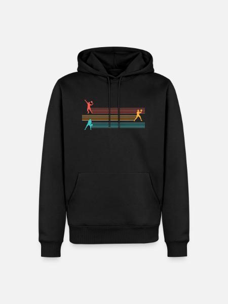 Padel Tennis for Padel Players - Men’s Premium Organic Hoodie - black