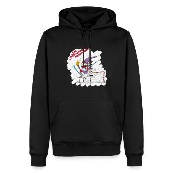 Zwergin oder Wichtel, die jeden Sport liebt - Männer Premium Bio Hoodie - Schwarz - Vorne - Nico (187cm)