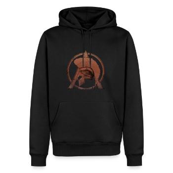 Casque de Leonida et Sparta Lambda - Sweat à capuche Premium bio Homme - noir - Devant - Nico (187cm)