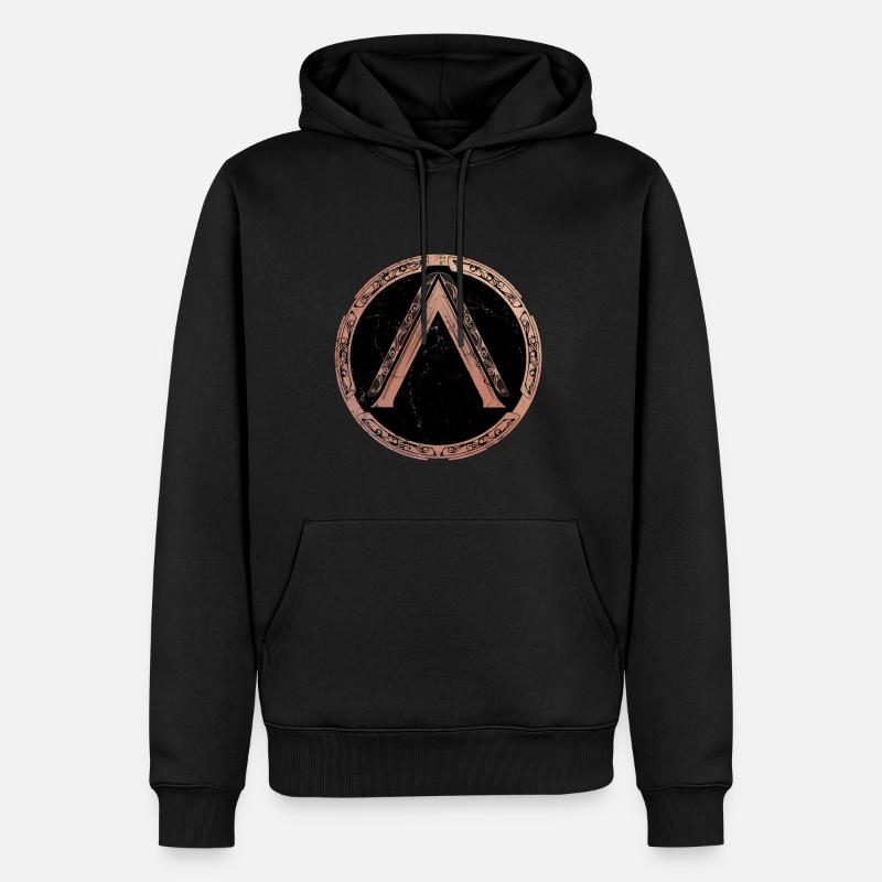 Sparta Lambda Symbole - Sweat à capuche Premium bio Homme - noir