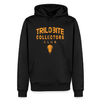 Trilobit - Männer Premium Bio Hoodie - Schwarz - Vorne - Nico (187cm)