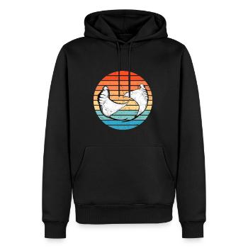 Mantarochen - Männer Premium Bio Hoodie - Schwarz - Vorne - Nico (187cm)