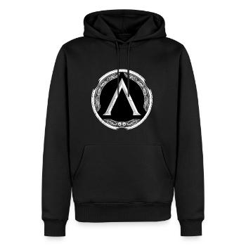 Sparta Krieger - Sweat à capuche Premium bio Homme - noir - Devant - Nico (187cm)