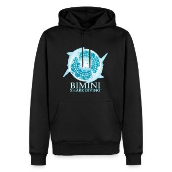 Karibischer Riffhai Bimini Bahamas - Männer Premium Bio Hoodie - Schwarz - Vorne - Nico (187cm)