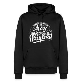 Mai 1957 Geburtstag Mai 1957 Geschenk Mai 1957 Mai - Männer Premium Bio Hoodie - Schwarz - Vorne - Nico (187cm)