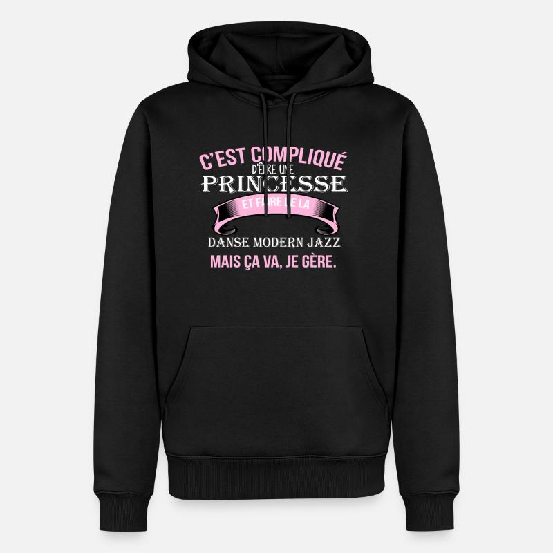 Danse modern jazz - Sweat à capuche Premium bio Homme - noir