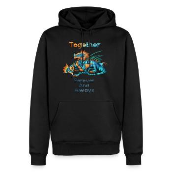 Das Leben einer Hydra - Männer Premium Bio Hoodie - Schwarz - Vorne - Nico (187cm)
