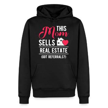 Diese Mutter verkauft Immobilien bekommen Empfehlungen Frauen - Männer Premium Bio Hoodie - Schwarz - Vorne - Nico (187cm)