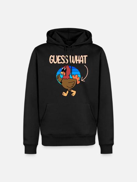 Devinez quel poulet - Sweat à capuche Premium bio Homme - noir