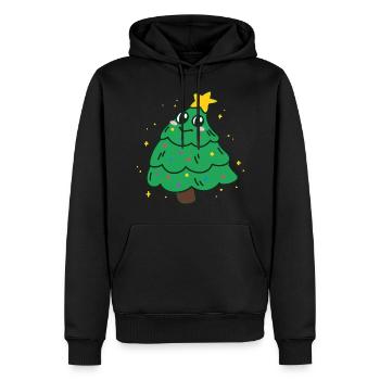 Christmas Tree - Men’s Premium Organic Hoodie - black - Front - Nico (187cm)