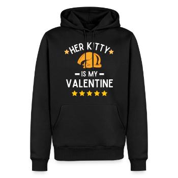 Drôle vilain mari hommes ton chat est à moi - Sweat à capuche Premium bio Homme - noir - Devant - Nico (187cm)