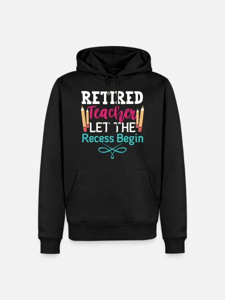 Retired teachers, retired teachers - Men’s Premium Organic Hoodie - black