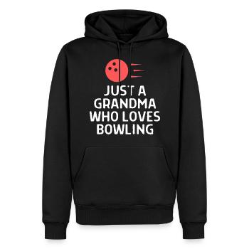 Bowling Dictons Bowling Bowler Skittles Cadeau - Sweat à capuche Premium bio Homme - noir - Devant - Nico (187cm)