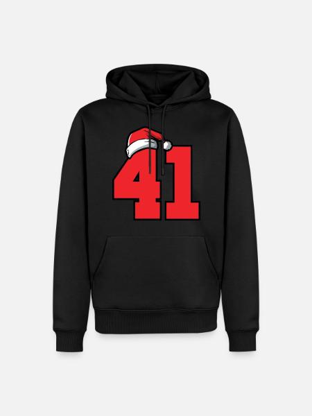41 Numéro Noël - Sweat à capuche Premium bio Homme - noir