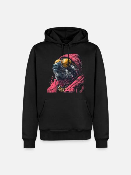 Cool Sloth - Men’s Premium Organic Hoodie - black