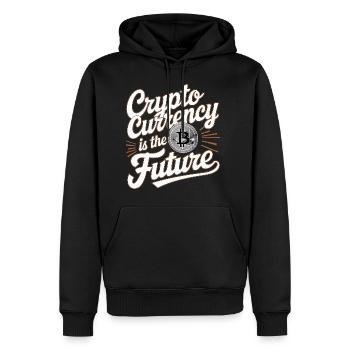 Cryptocurrency Is The Future 17 - Männer Premium Bio Hoodie - Schwarz - Vorne - Nico (187cm)