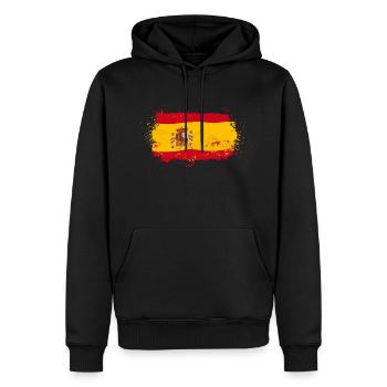Spain Flag - Männer Premium Bio Hoodie - Schwarz - Vorne - Nico (187cm)