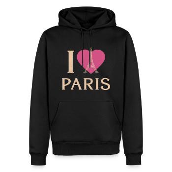 Franzose Paris Frankreich Französisch - Männer Premium Bio Hoodie - Schwarz - Vorne - Nico (187cm)
