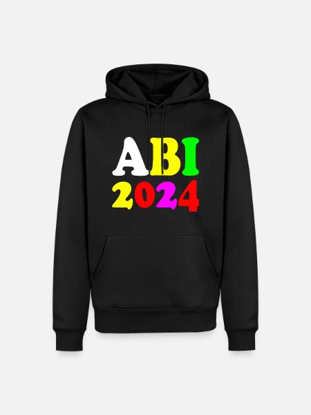Abi 2024 - Männer Premium Bio Hoodie - Schwarz