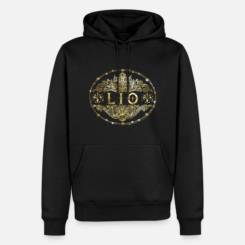 Lio - Sweat à capuche Premium bio Homme - noir