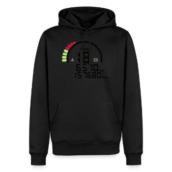 Geburtstagszähler Jahre 18 Jahre - Männer Premium Bio Hoodie - Schwarz - Vorne - Nico (187cm)