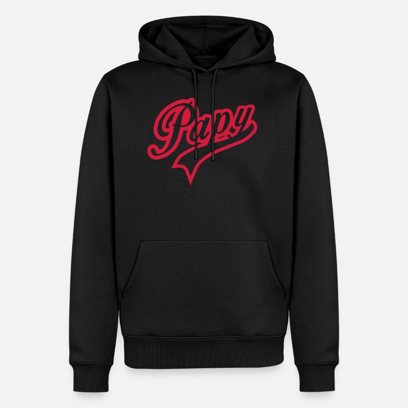 papy logo 150 - Sweat à capuche Premium bio Homme - undefined