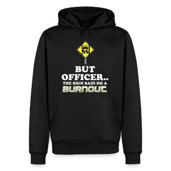 Burnout Funny Sarcasm Idée cadeau Sarcastique - Sweat à capuche Premium bio Homme - noir - Devant - Nico (187cm)