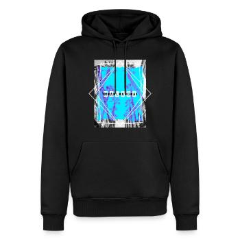 Malaga Spanien Stadt Skyline Sommer Urlaub Palmen - Männer Premium Bio Hoodie - Schwarz - Vorne - Nico (187cm)