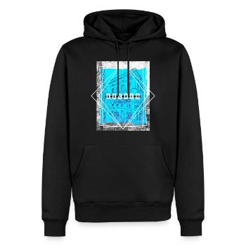 Aachen Deutschland Stadt Skyline Heimat Liebe - Männer Premium Bio Hoodie - Schwarz - Vorne - Nico (187cm)