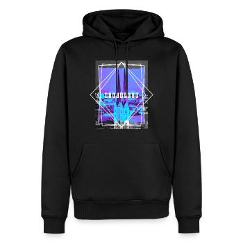 Bielefeld Deutschland Stadt Skyline Heimat Liebe - Männer Premium Bio Hoodie - Schwarz - Vorne - Nico (187cm)