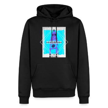 Augsburg Deutschland Stadt Skyline Heimat Liebe - Männer Premium Bio Hoodie - Schwarz - Vorne - Nico (187cm)