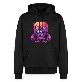 Halloween Monster Zombie Effrayant Costume d’horreur - Sweat à capuche Premium bio Homme - noir - Devant - Nico (187cm)