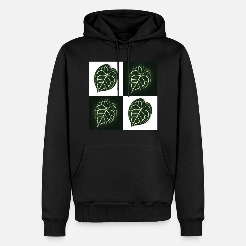 Anthurium Clarinervium - Sweat à capuche Premium bio Homme - noir