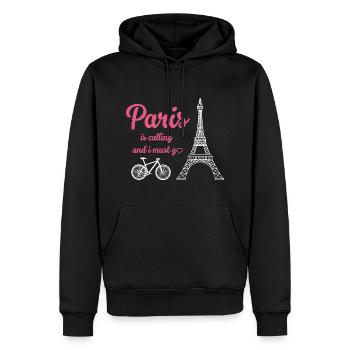 Franzose Frankreich Paris Französisch - Männer Premium Bio Hoodie - Schwarz - Vorne - Nico (187cm)